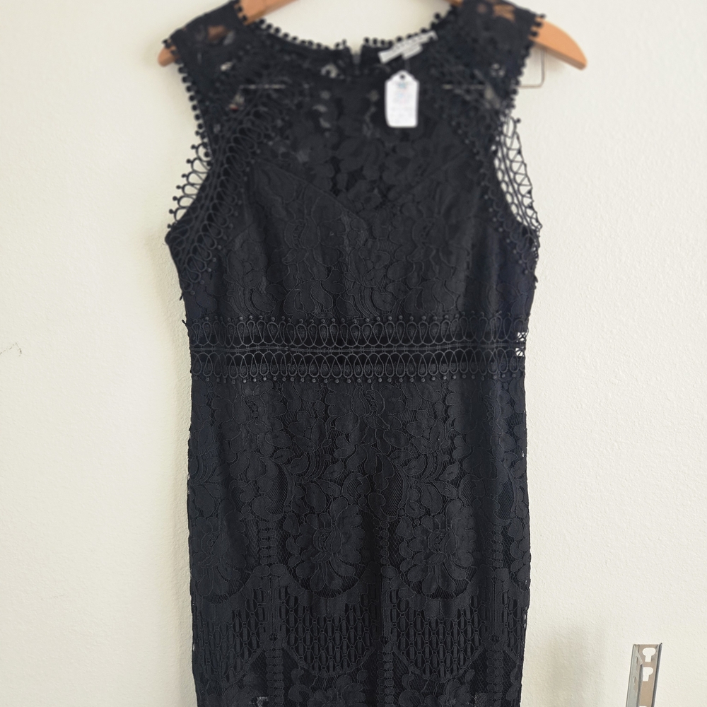 Elegant Black Lace Dress